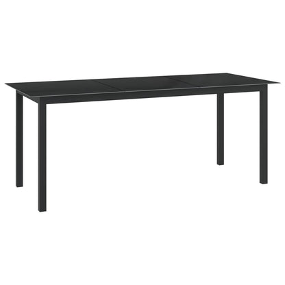 Mesa De Jardín De Aluminio Y Vidrio