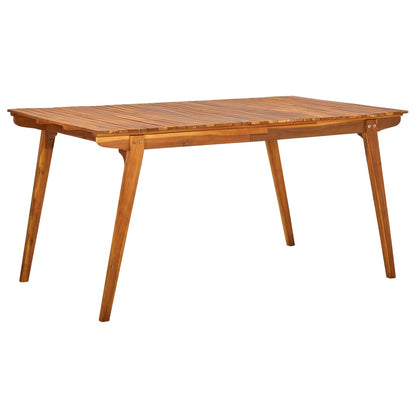 Mesa De Jardín De Madera Maciza De Acacia 201,5X100X75 Cm