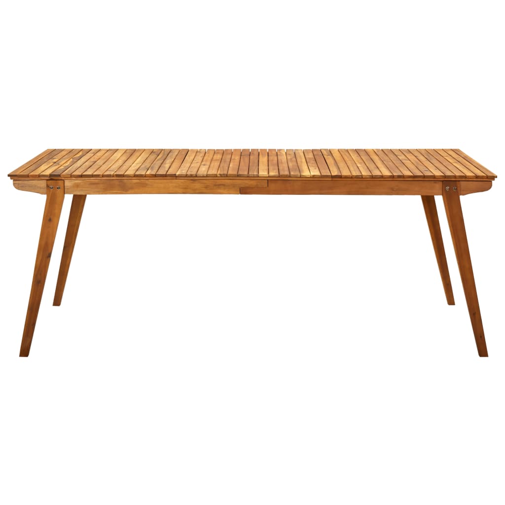 Mesa De Jardín De Madera Maciza De Acacia 201,5X100X75 Cm