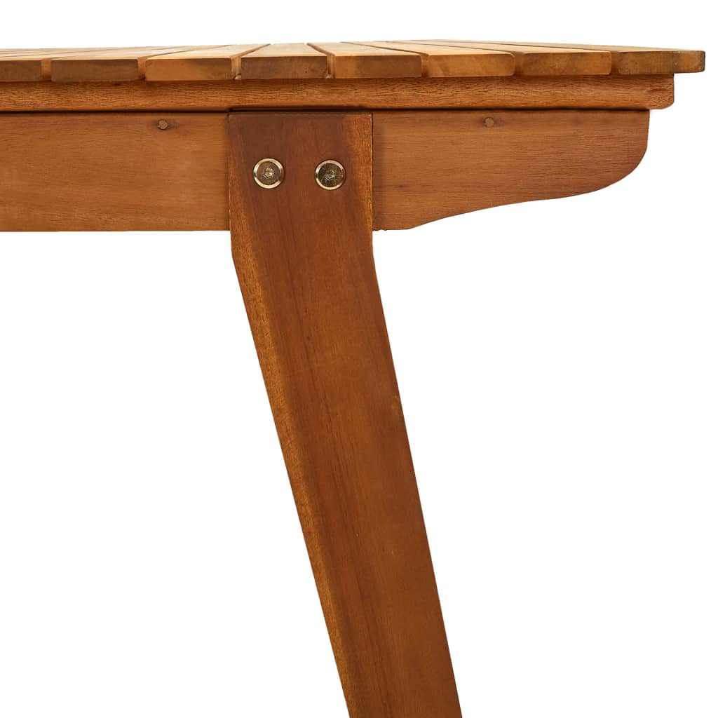 Mesa De Jardín De Madera Maciza De Acacia 201,5X100X75 Cm