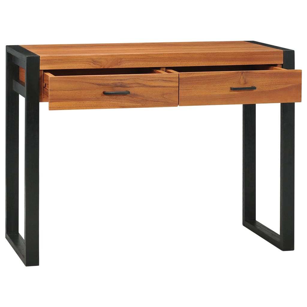 Escritorio Con 2 Cajones Madera De Teca