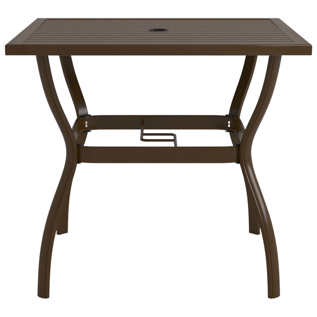 Mesa De Jardín De Acero 81,5X81,5X72 Cm