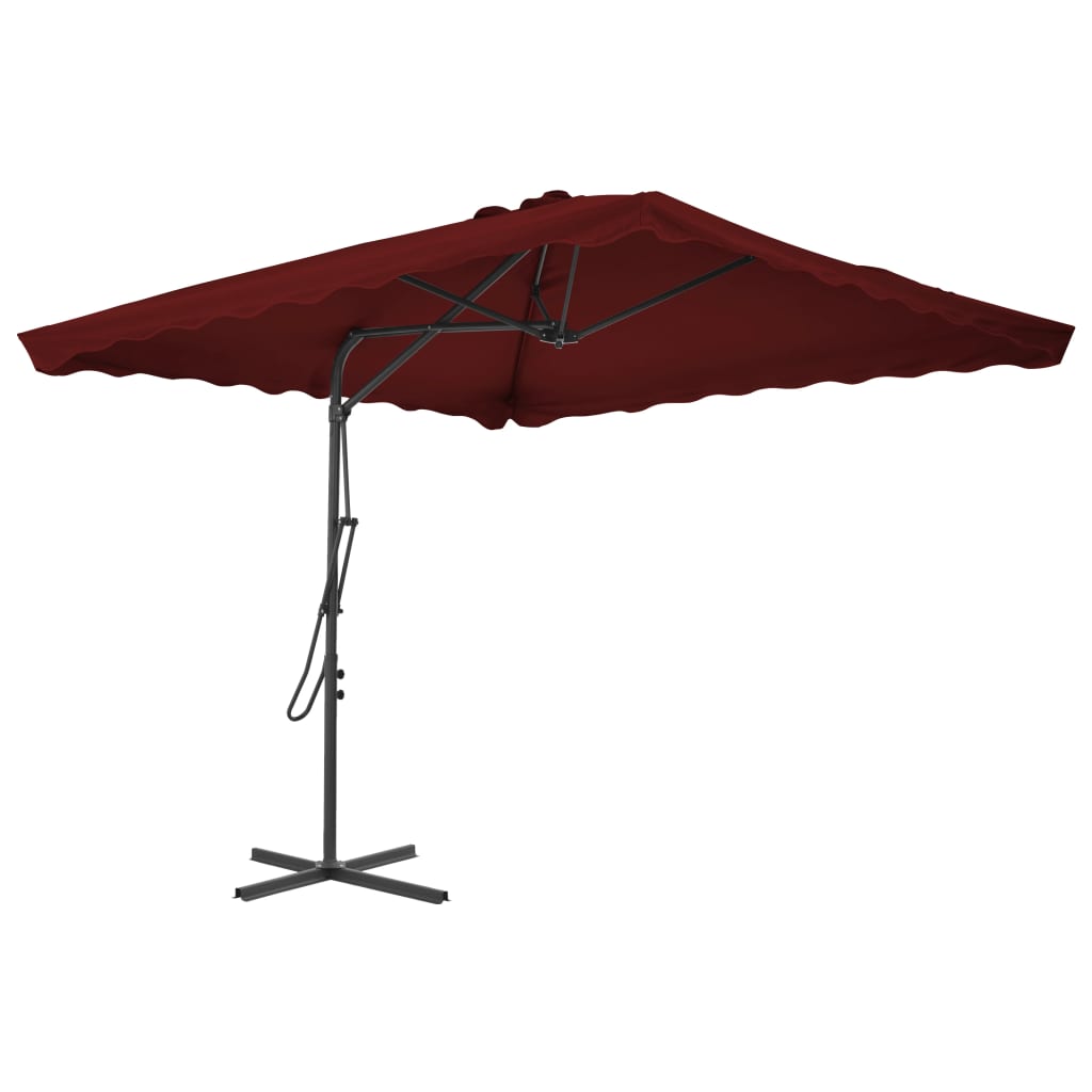 Sombrilla De Jardín Con Palo De Acero 250X250X230 Cm