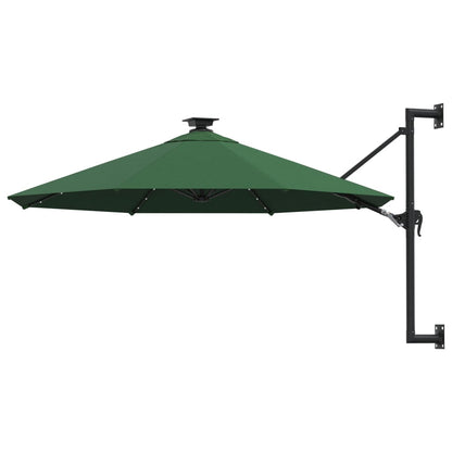 Sombrilla De Jardín De Pared Con Luces Led 300 Cm