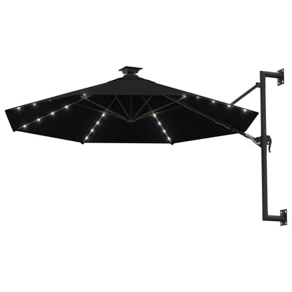 Sombrilla De Jardín De Pared Con Luces Led 300 Cm