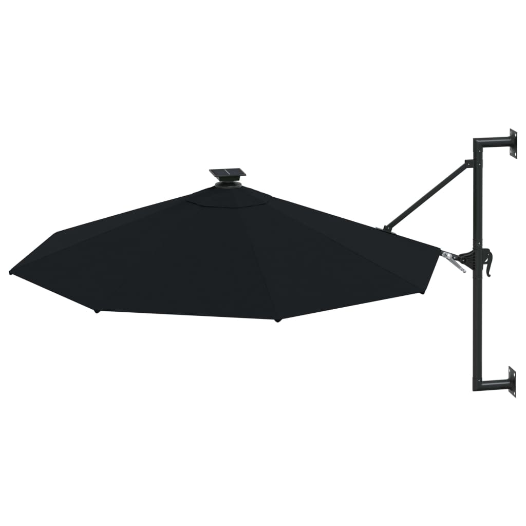 Sombrilla De Jardín De Pared Con Luces Led 300 Cm
