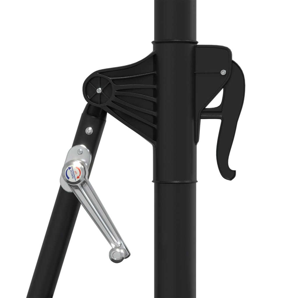 Sombrilla De Jardín De Pared Con Luces Led 300 Cm