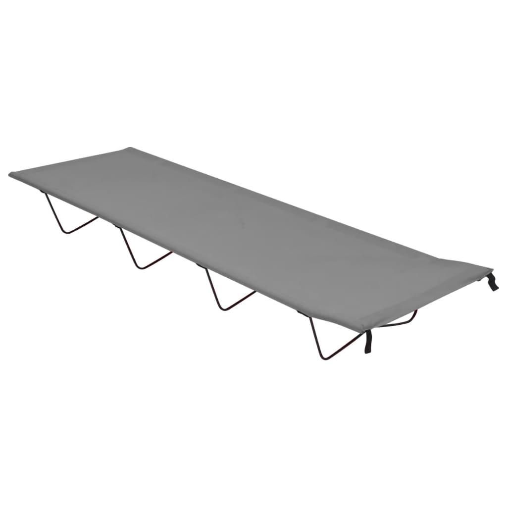 Cama De Camping Tela Oxford Y Acero Roja 180X60X19 Cm
