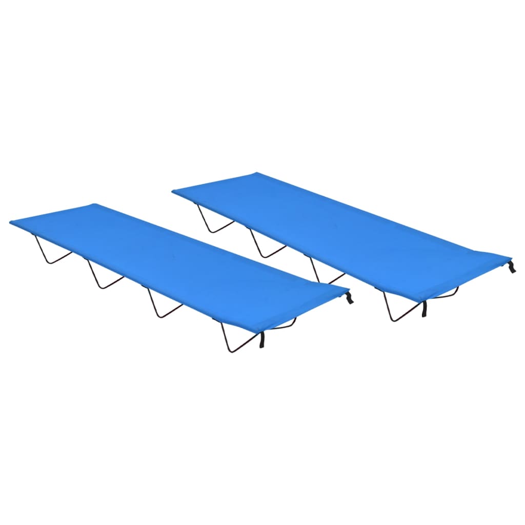 Cama De Camping Tela Oxford Y Acero Roja 180X60X19 Cm