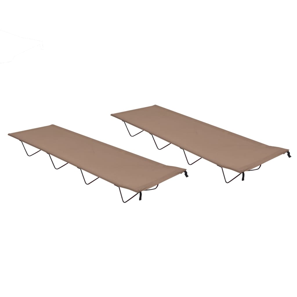 Cama De Camping Tela Oxford Y Acero Roja 180X60X19 Cm