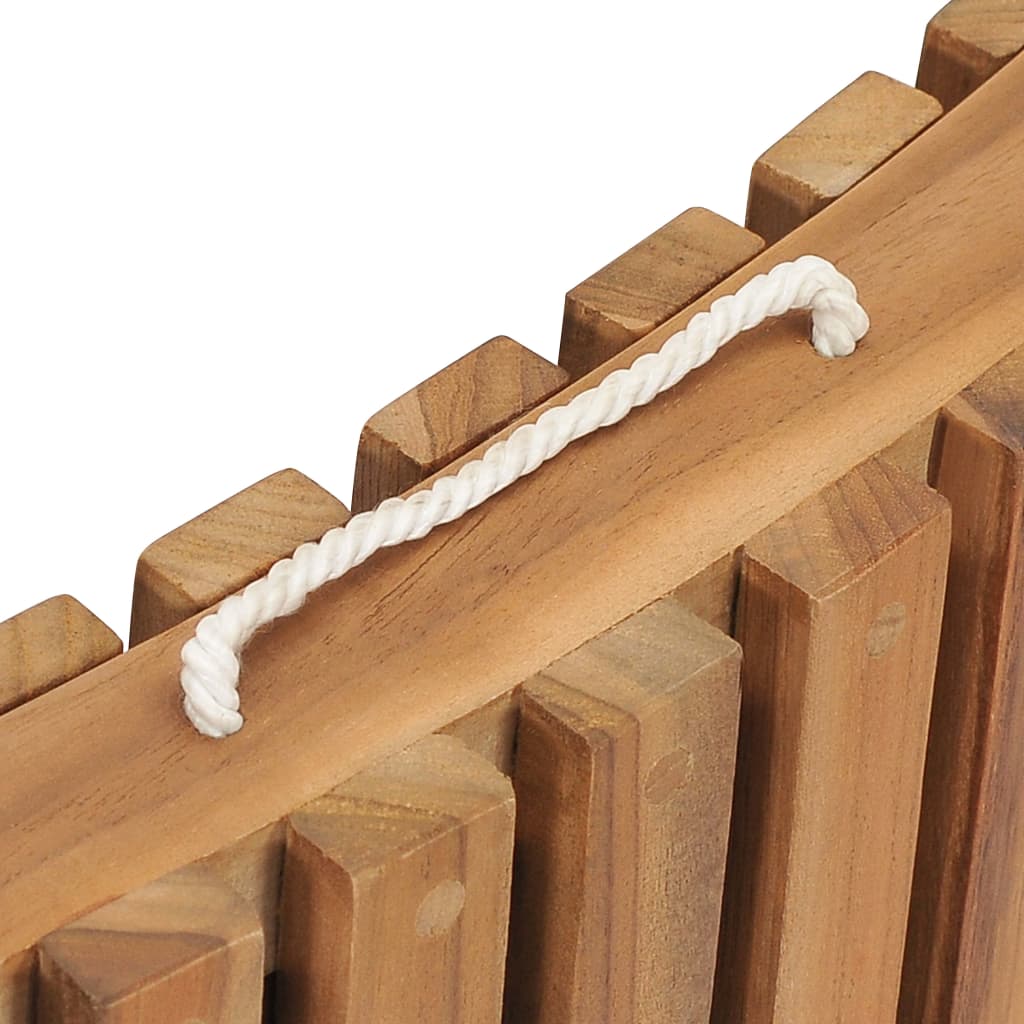 Tumbona Plegable Con Mesa De Madera Maciza De Teca