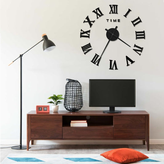 Reloj 3D De Pared Con Diseño Moderno 100 Cm Xxl