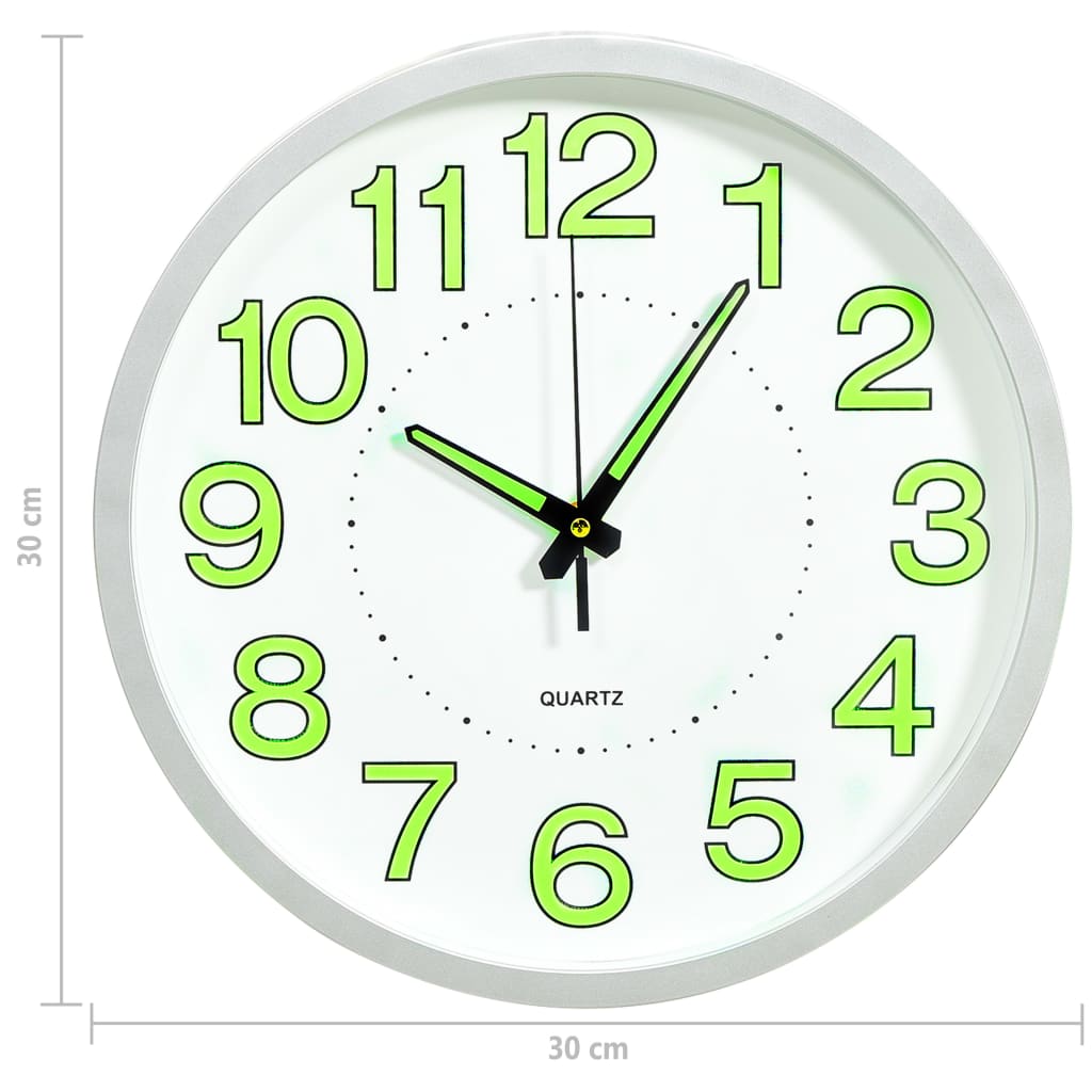 Reloj De Pared Luminoso 30 Cm