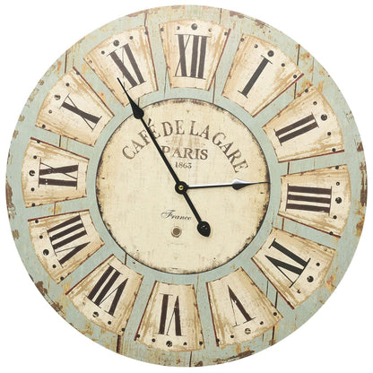 Reloj De Pared De Mdf Multicolor