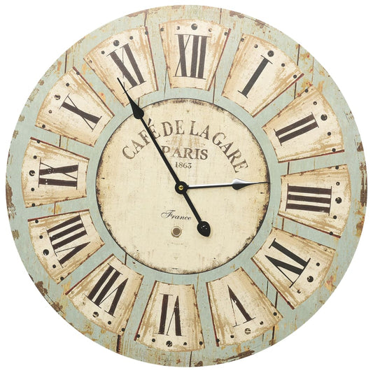 Reloj De Pared De Mdf Multicolor
