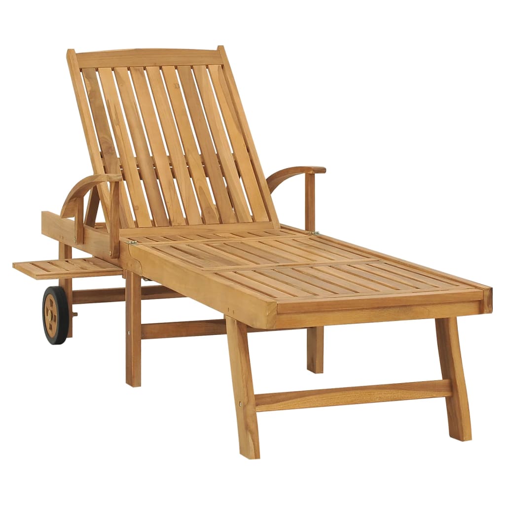 Tumbona De Madera Maciza De Teca