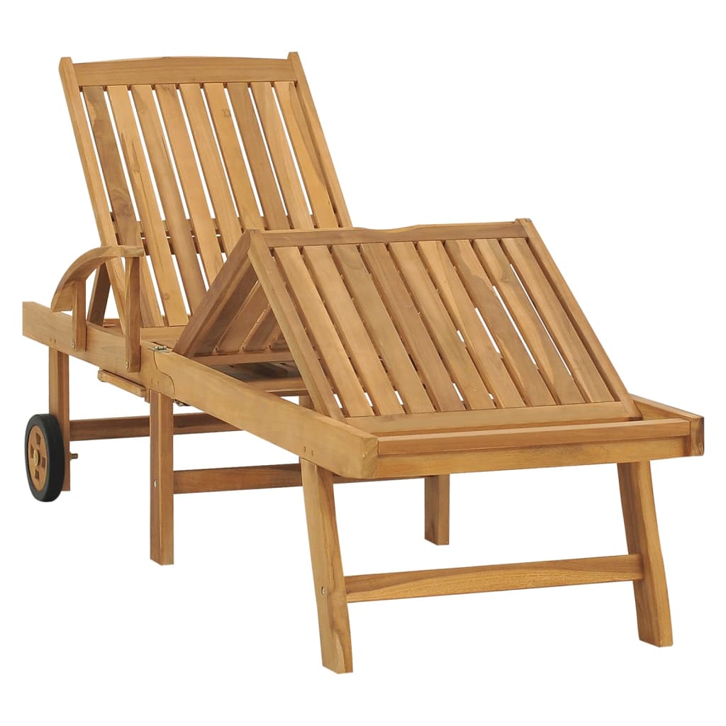 Tumbona De Madera Maciza De Teca