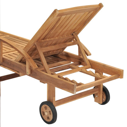 Tumbona De Madera Maciza De Teca