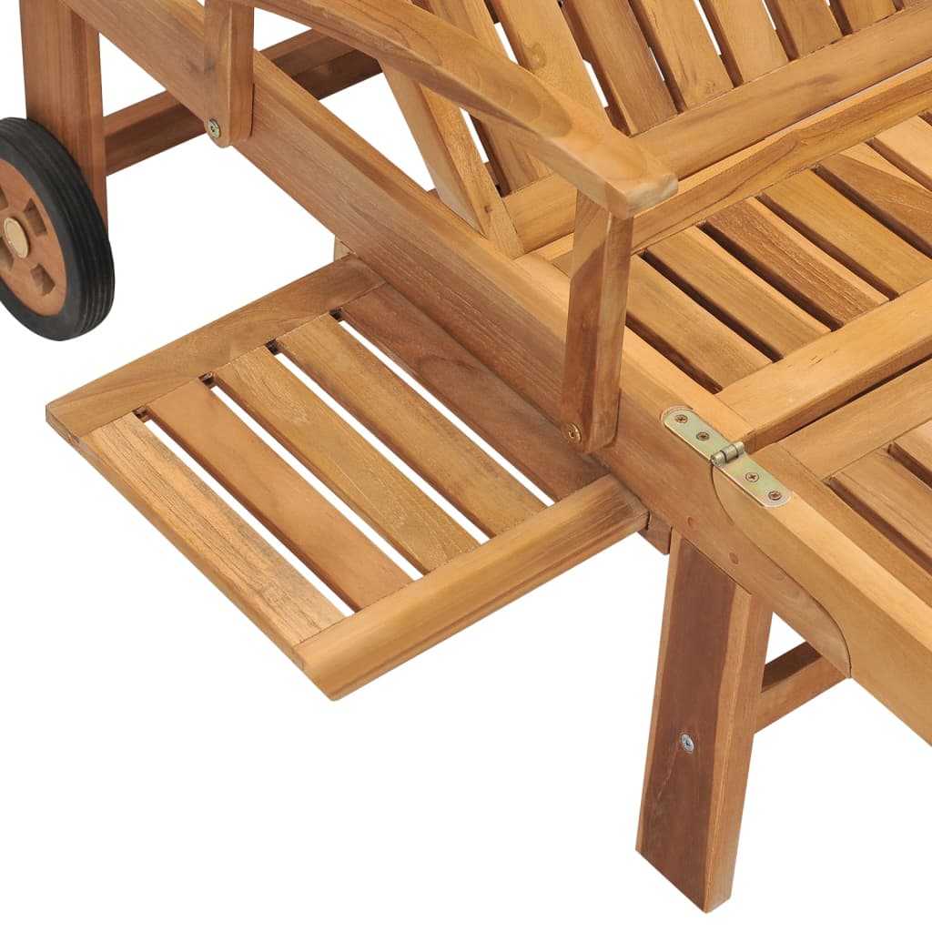 Tumbona De Madera Maciza De Teca
