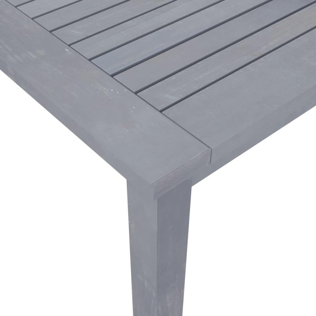 Mesa De Comedor De Jardín Madera Maciza De Acacia