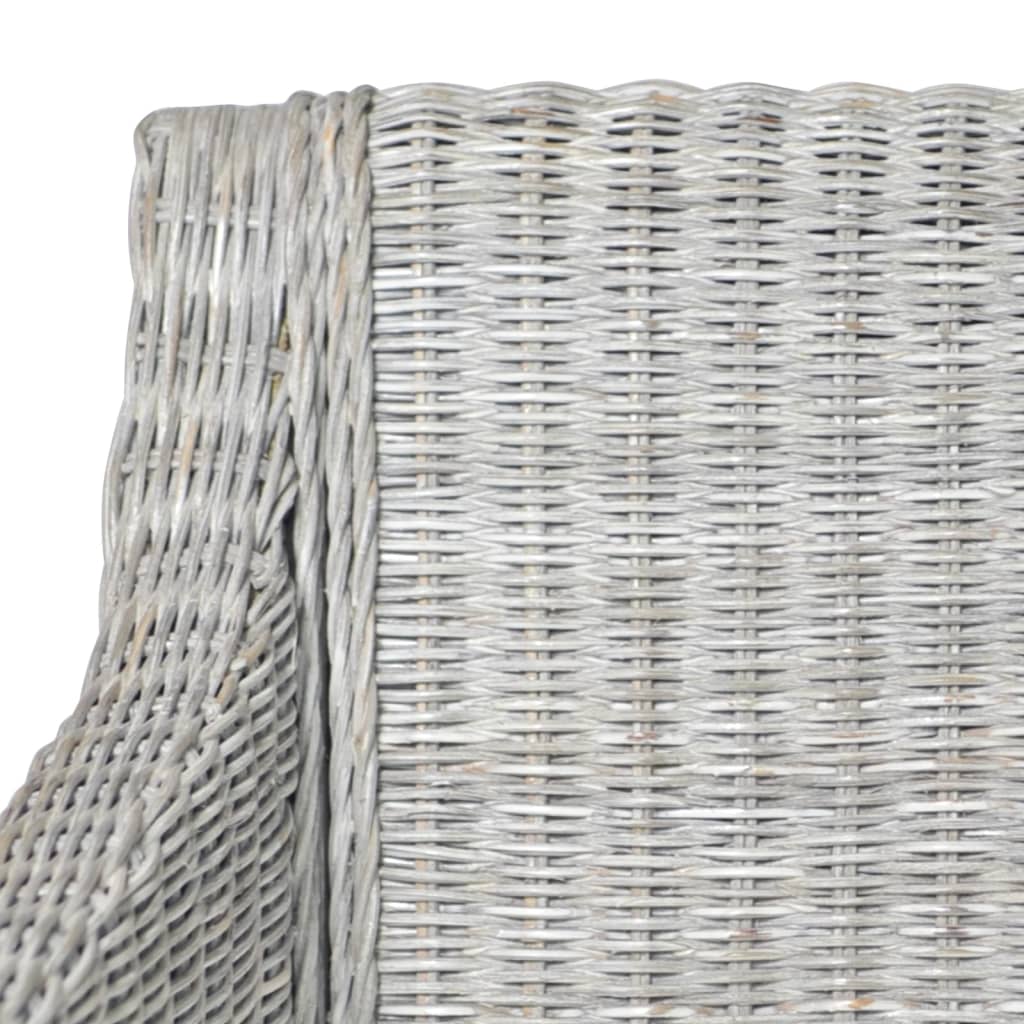 Silla De Comedor Con Cojín Ratán Natural