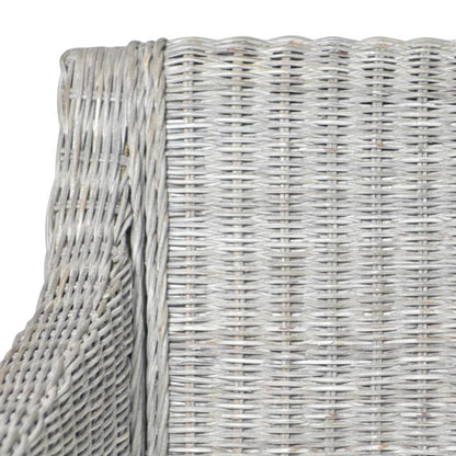 Silla De Comedor Con Cojín Ratán Natural
