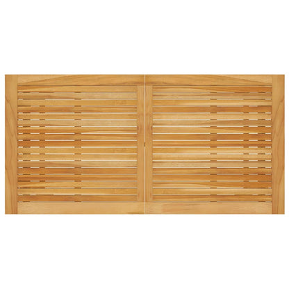 Mesa De Comedor De Jardín Madera Maciza De Acacia 140X73X73,5Cm