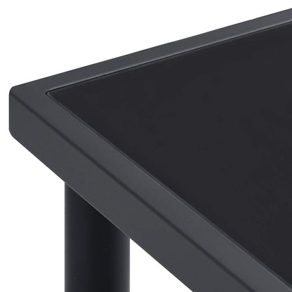 Mesa De Comedor De Jardín Acero Gris Antracita