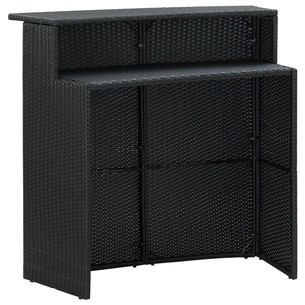 Mesa Alta De Jardín Ratán Sintético 120X55X110 Cm