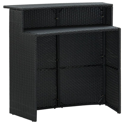 Mesa Alta De Jardín Ratán Sintético 120X55X110 Cm