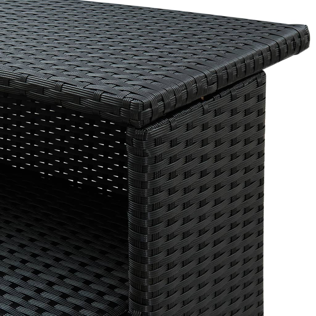 Mesa Alta De Jardín Ratán Sintético 120X55X110 Cm