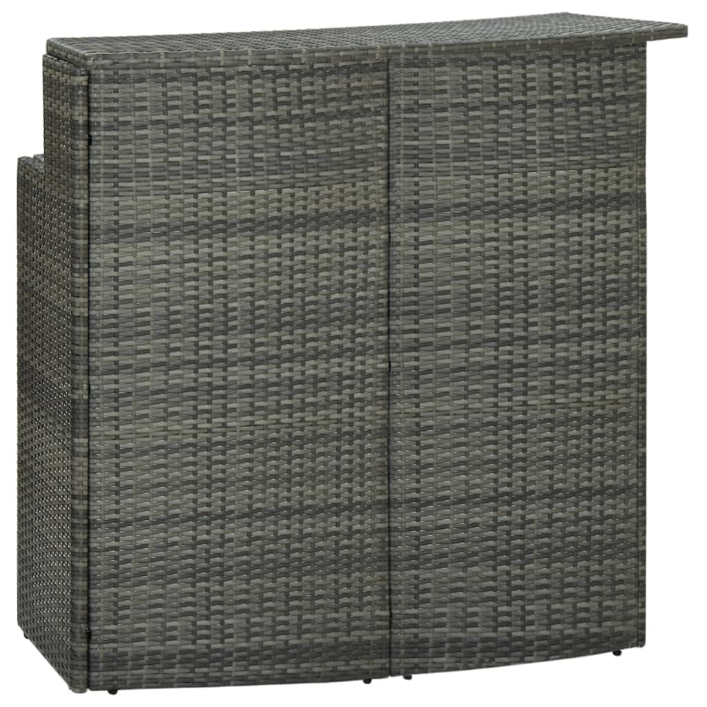 Mesa Alta De Jardín Ratán Sintético 120X55X110 Cm
