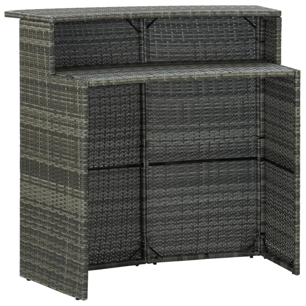 Mesa Alta De Jardín Ratán Sintético 120X55X110 Cm