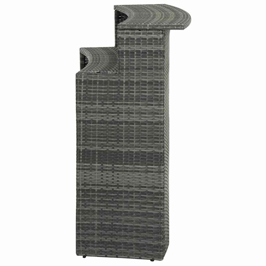 Mesa Alta De Jardín Ratán Sintético 120X55X110 Cm