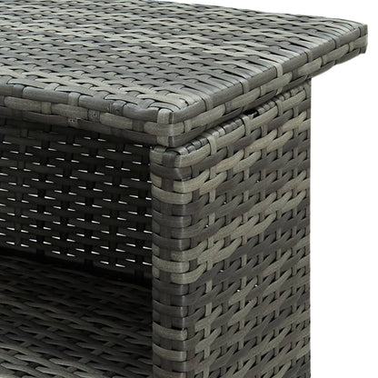 Mesa Alta De Jardín Ratán Sintético 120X55X110 Cm