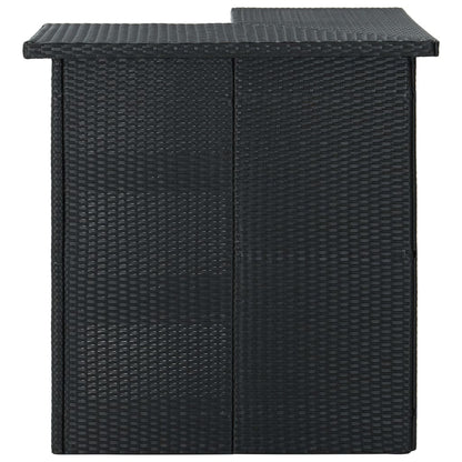Mesa De Bar De Esquina Ratán Sintético 100X50X105 Cm