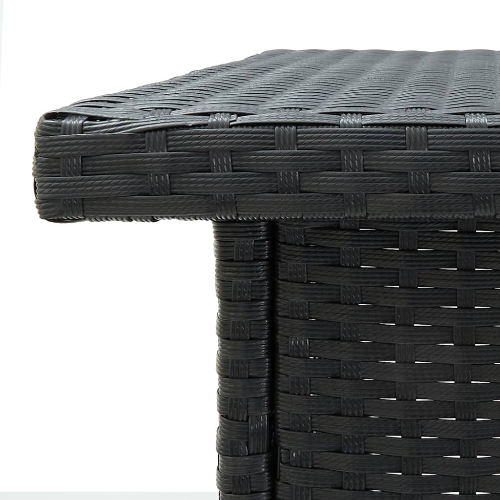 Mesa De Bar De Esquina Ratán Sintético 100X50X105 Cm