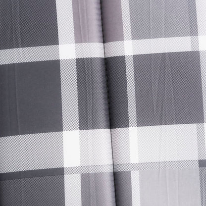 Cojín De Tumbona De Tela Oxford A Cuadros Gris