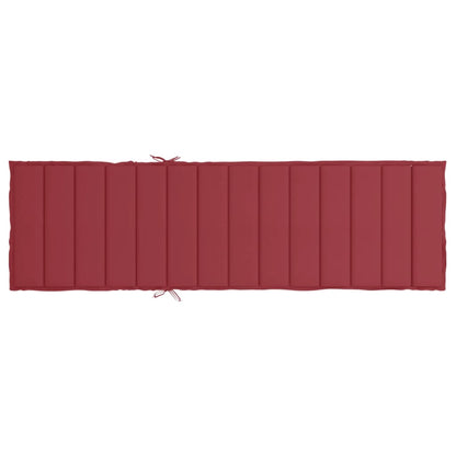 Cojín De Tumbona De Tela Oxford Rojo Tinto