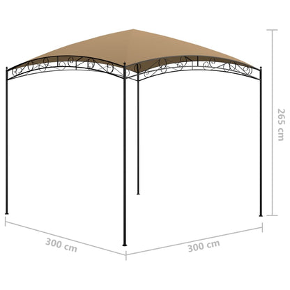 Cenador Gris 3X3X2,65 M 180 G/M²