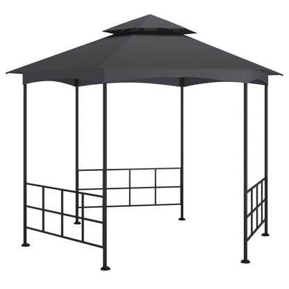 Cenador Con Paredes Laterales Gris 3,1X2,7 M