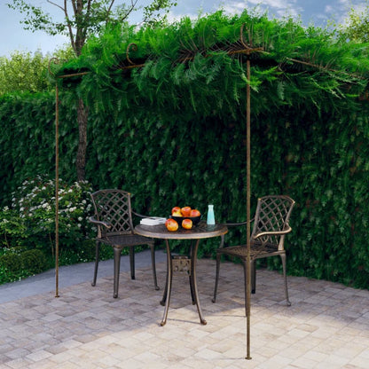 Pérgola De Jardín Marrón Antiguo 4X3X2,5 M Hierro