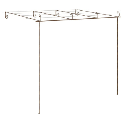 Pérgola De Jardín Marrón Antiguo 4X3X2,5 M Hierro