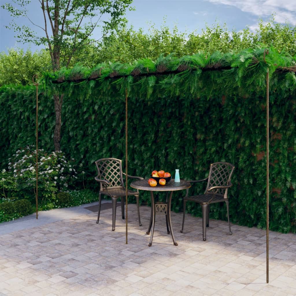 Pérgola De Jardín Marrón Antiguo 4X3X2,5 M Hierro