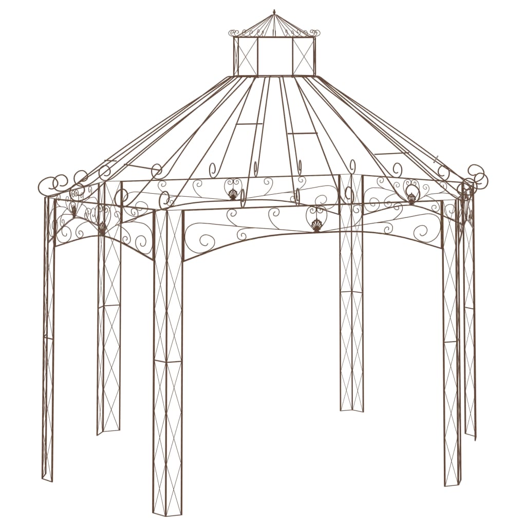 Pérgola De Jardín Marrón Antiguo Hierro