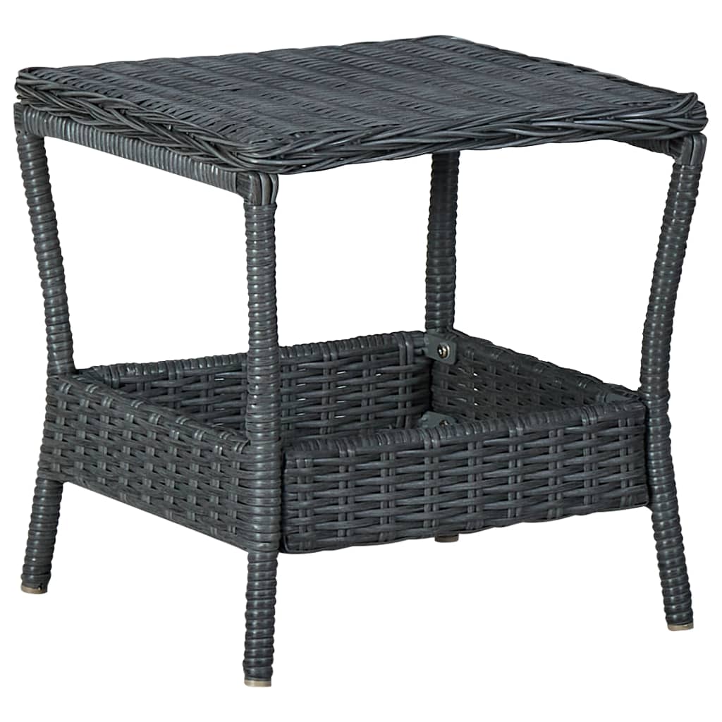 Mesa De Jardín Ratán Sintético 45X45X46,5 Cm