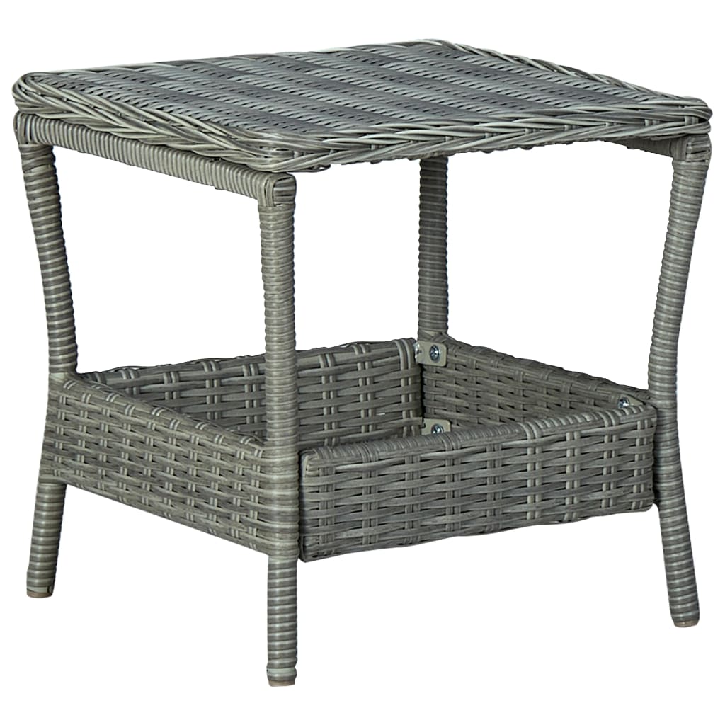 Mesa De Jardín Ratán Sintético 45X45X46,5 Cm