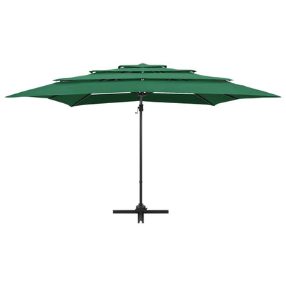 Sombrilla De Jardín 4 Niveles Palo De Aluminio 250X250 Cm