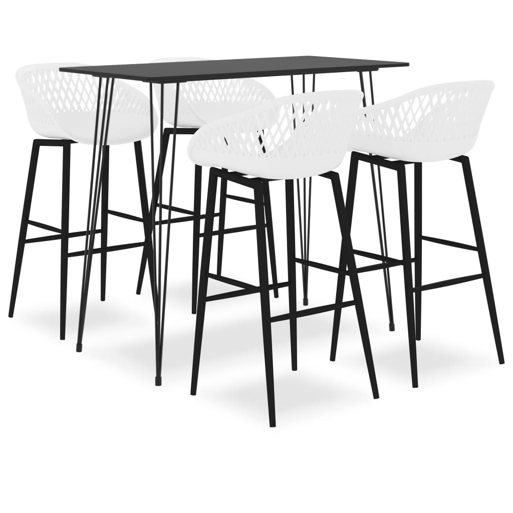 Mesa Alta Y Taburetes De Bar 7 Piezas