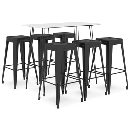 Mesa Alta Y Taburetes De Bar 7 Piezas